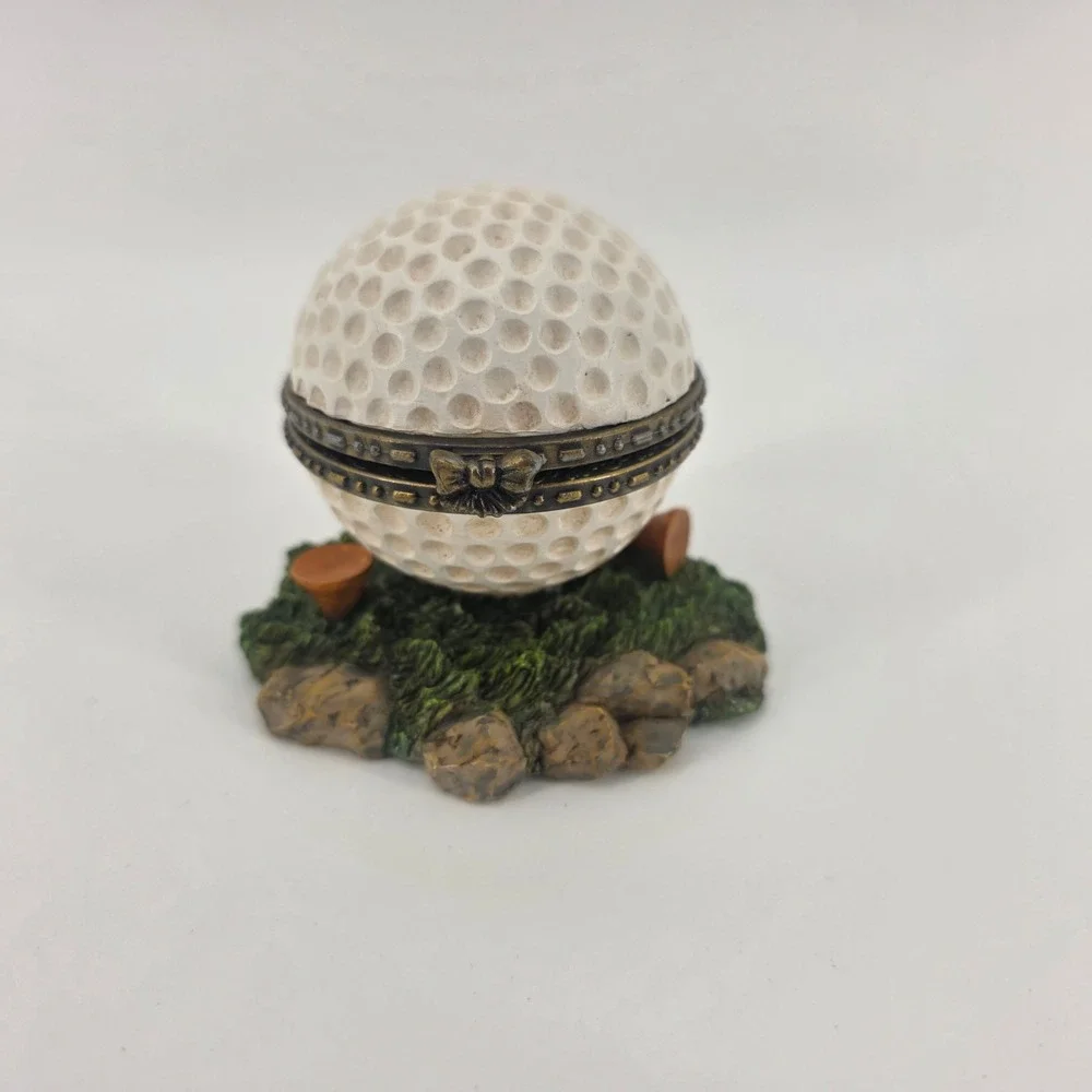 Country Club Classics Golf Ball Trinket Ring Box 1998 Character Collectibles